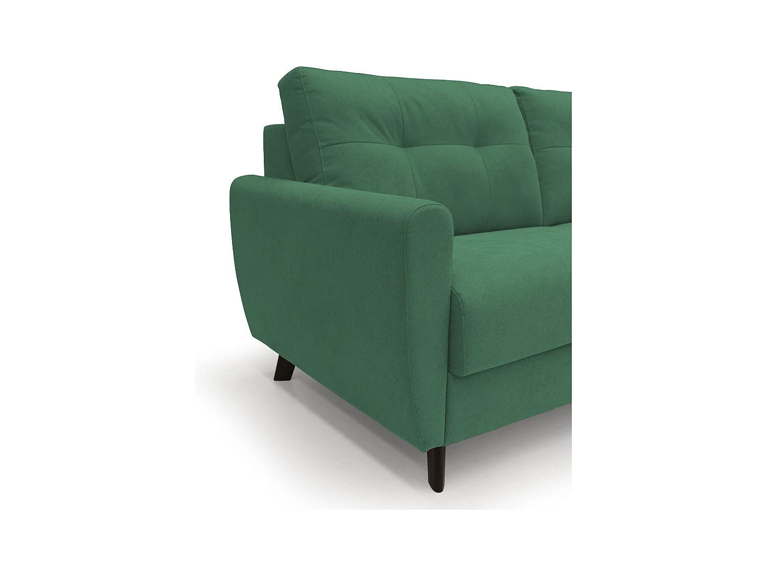 Callisto Schlafsofa aus weichem, wasserfestem Stoff T02 208 cm (mat. 160x197) grün