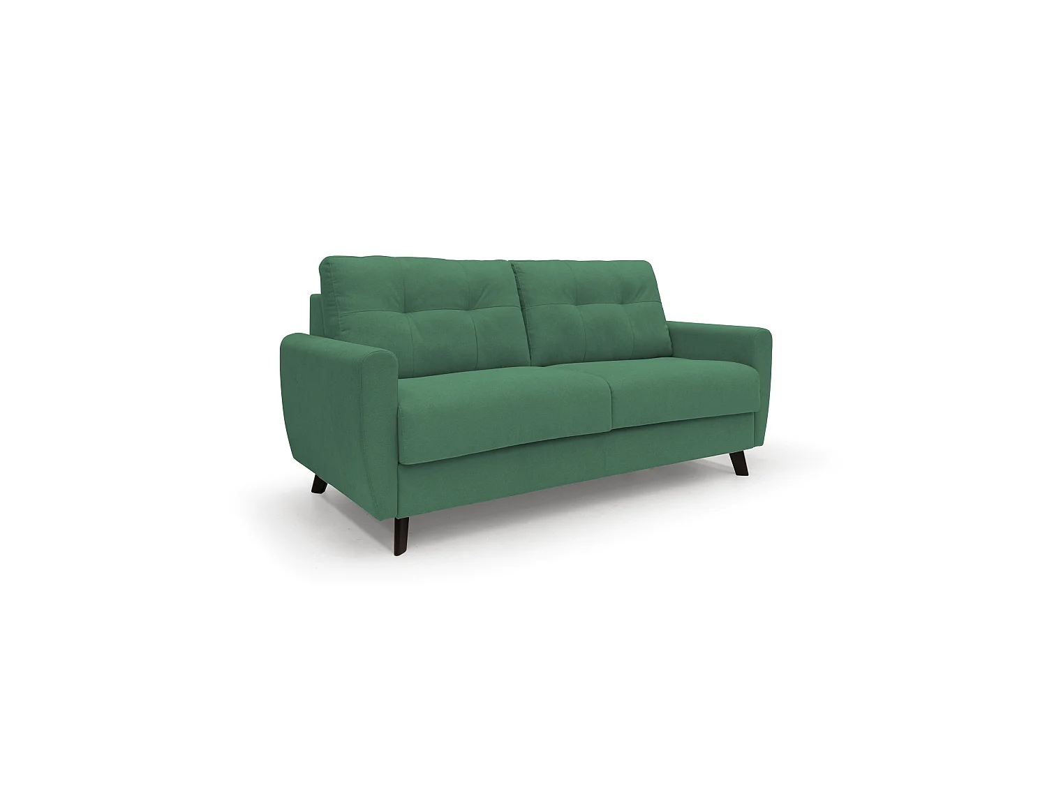 Callisto Canapé lit convertible en tissu doux imperméable T02 208 cm (mat. 160x197) vert