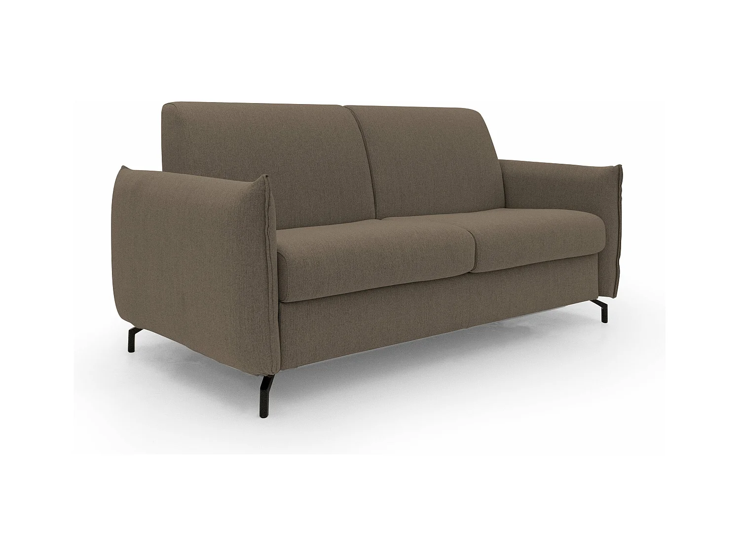 Scarlet Canapé lit convertible en tissu coton mixte imperméable T19 195 cm (mat.140x197) brun