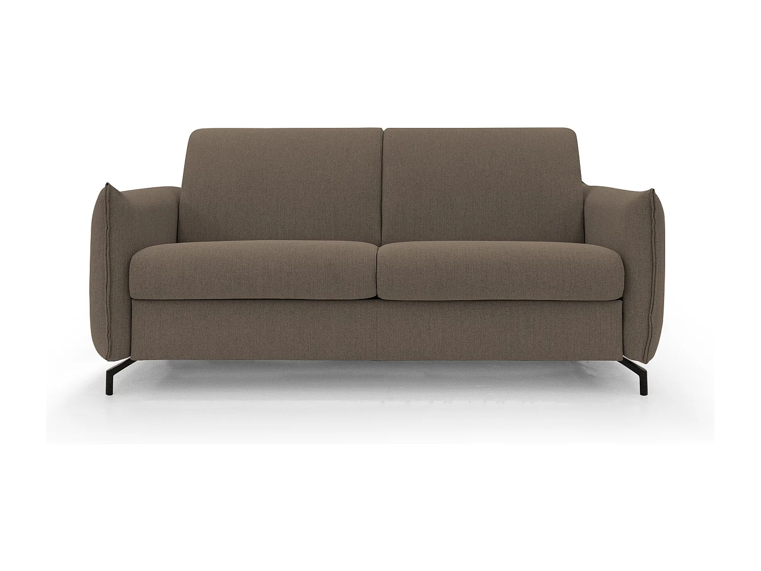 Scarlet Canapé lit convertible en tissu coton mixte imperméable T19 195 cm (mat.140x197) brun