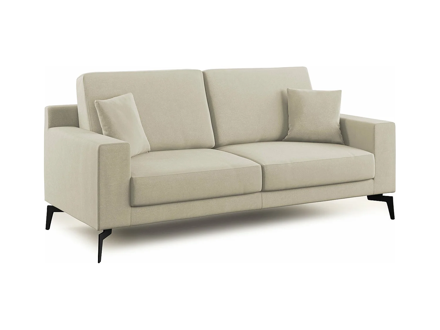 Prestige Canapé moderne en microfibre détachable T11 146 cm  creme
