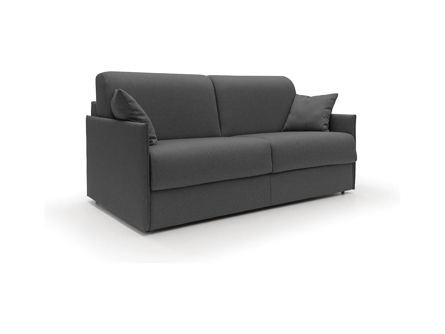 Evans Canapé lit convertible en tissu imperméable T13 149 cm (mat. 120x197)  anthracite