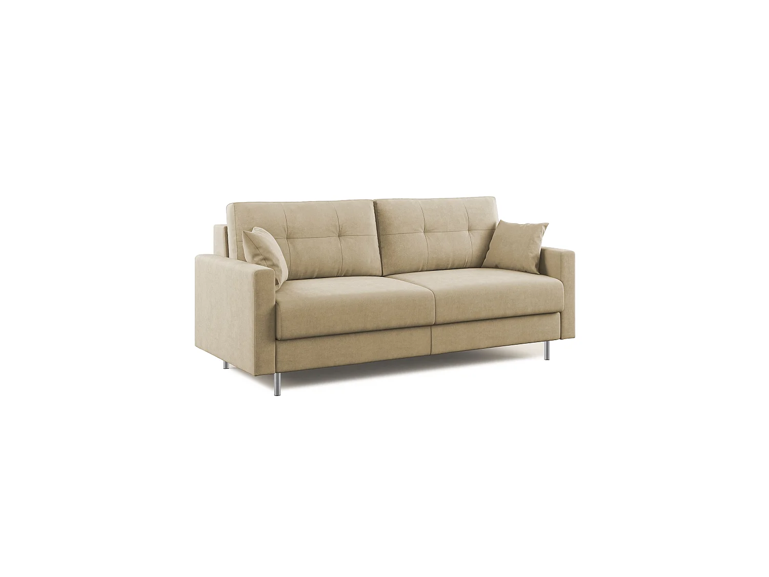 Megan Sofá convertible en microfibra extraíble 208 cm (mat. 160x197) Beige