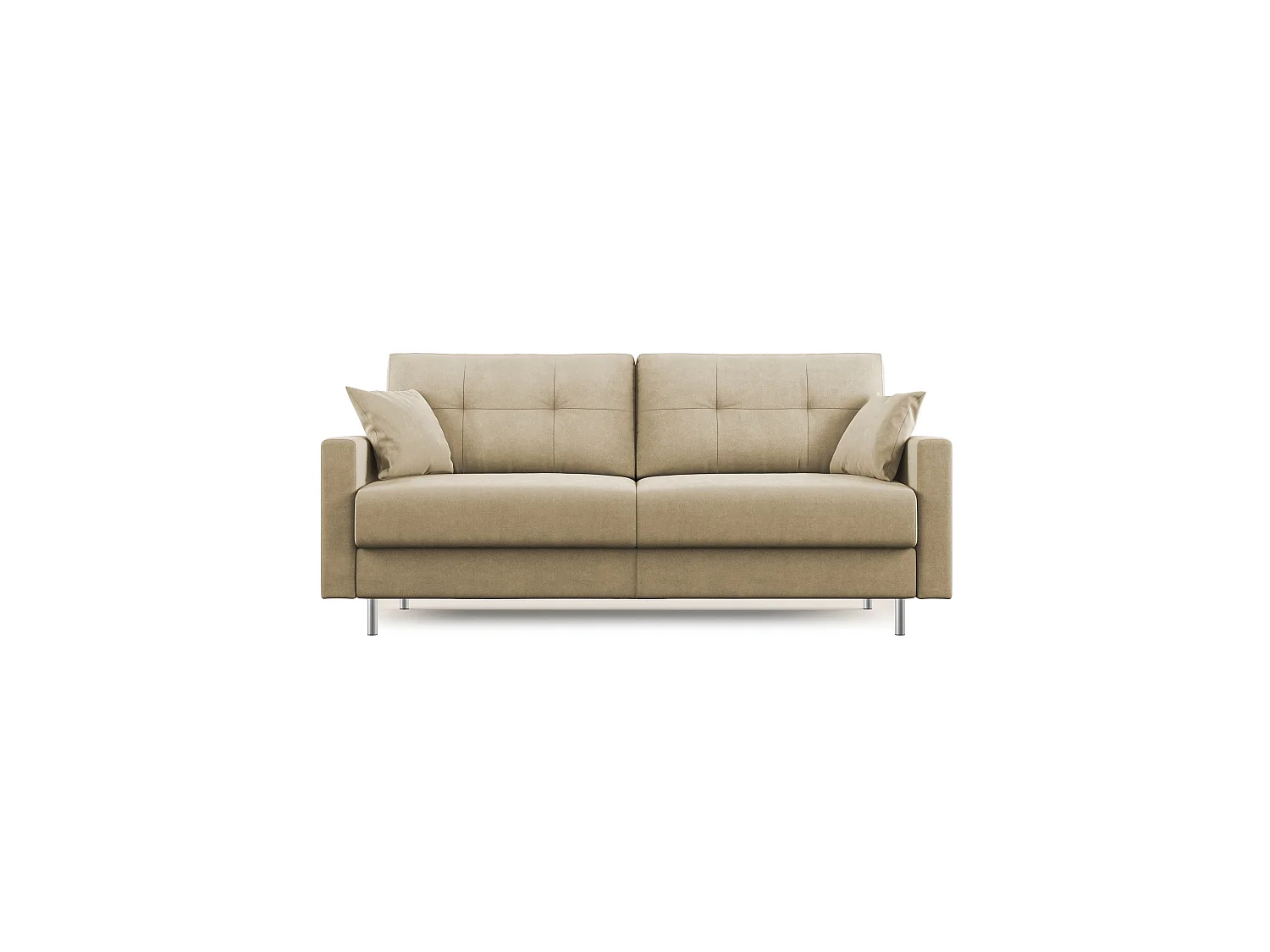 Megan Sofá convertible en microfibra extraíble 208 cm (mat. 160x197) Beige