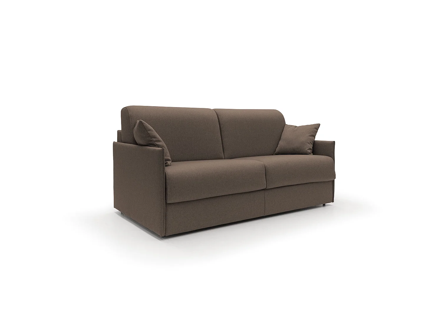 Evans Divano letto matrimoniale in tessuto impermeabile T13 189 cm (mat. 160x197) marrone