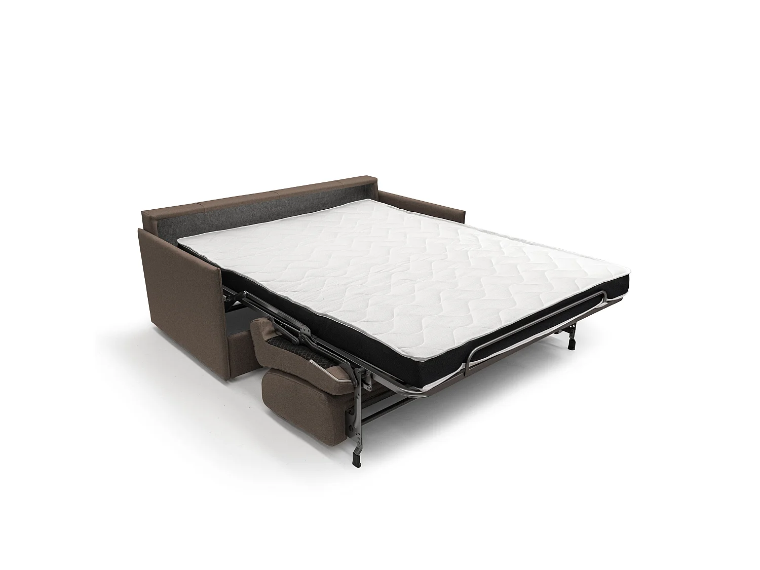 Evans Divano letto matrimoniale in tessuto impermeabile T13 189 cm (mat. 160x197) marrone