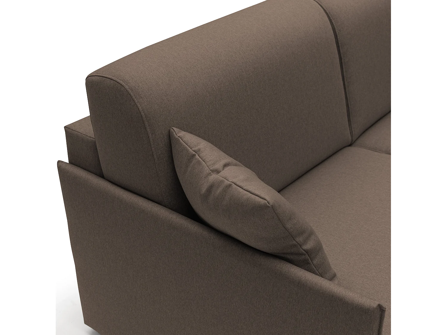 Evans Divano letto matrimoniale in tessuto impermeabile T13 189 cm (mat. 160x197) marrone