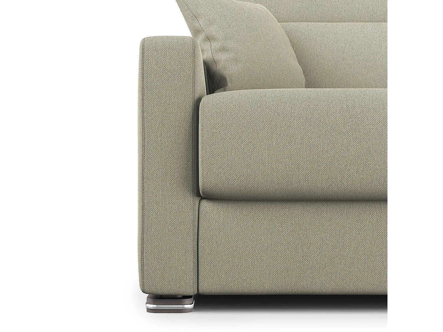 Amber Schlafsofa aus schmutzabweisendem Stoff T05 211 cm (mat. 160x197)  creme