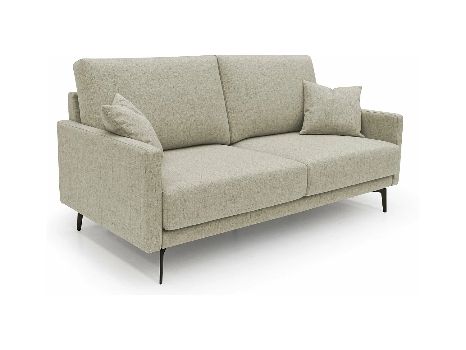 Saturno Canapé moderne en tissu doux imperméable T03 160 cm beige