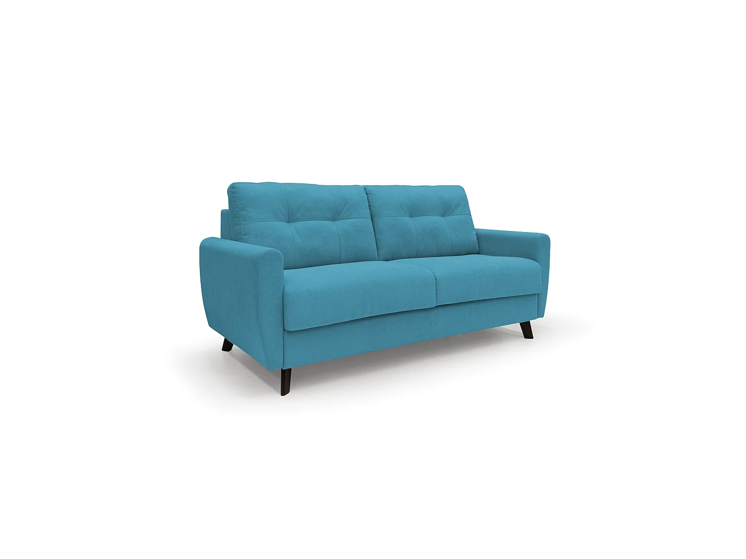 Callisto Canapé lit convertible en tissu doux imperméable T02 188 cm (mat. 140x197) bleu ciel