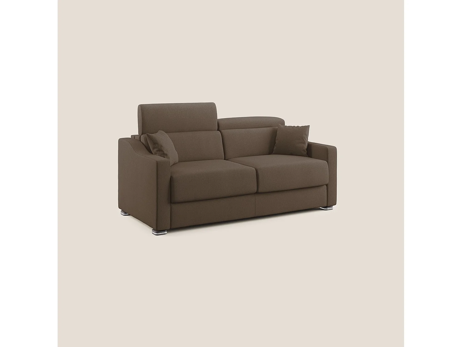 Amber Schlafsofa aus schmutzabweisendem Stoff T05 171 cm (mat. 120x197)  braun