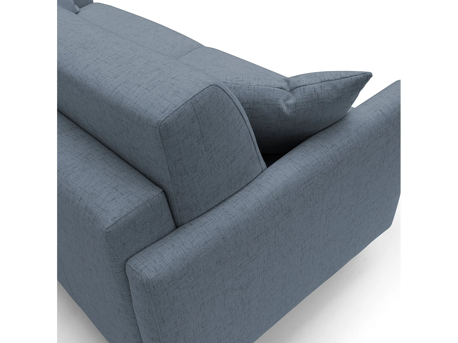 Edgar Divano letto matrimoniale in tessuto felis impermeabile T03 180 cm (mat. 140x197) blu