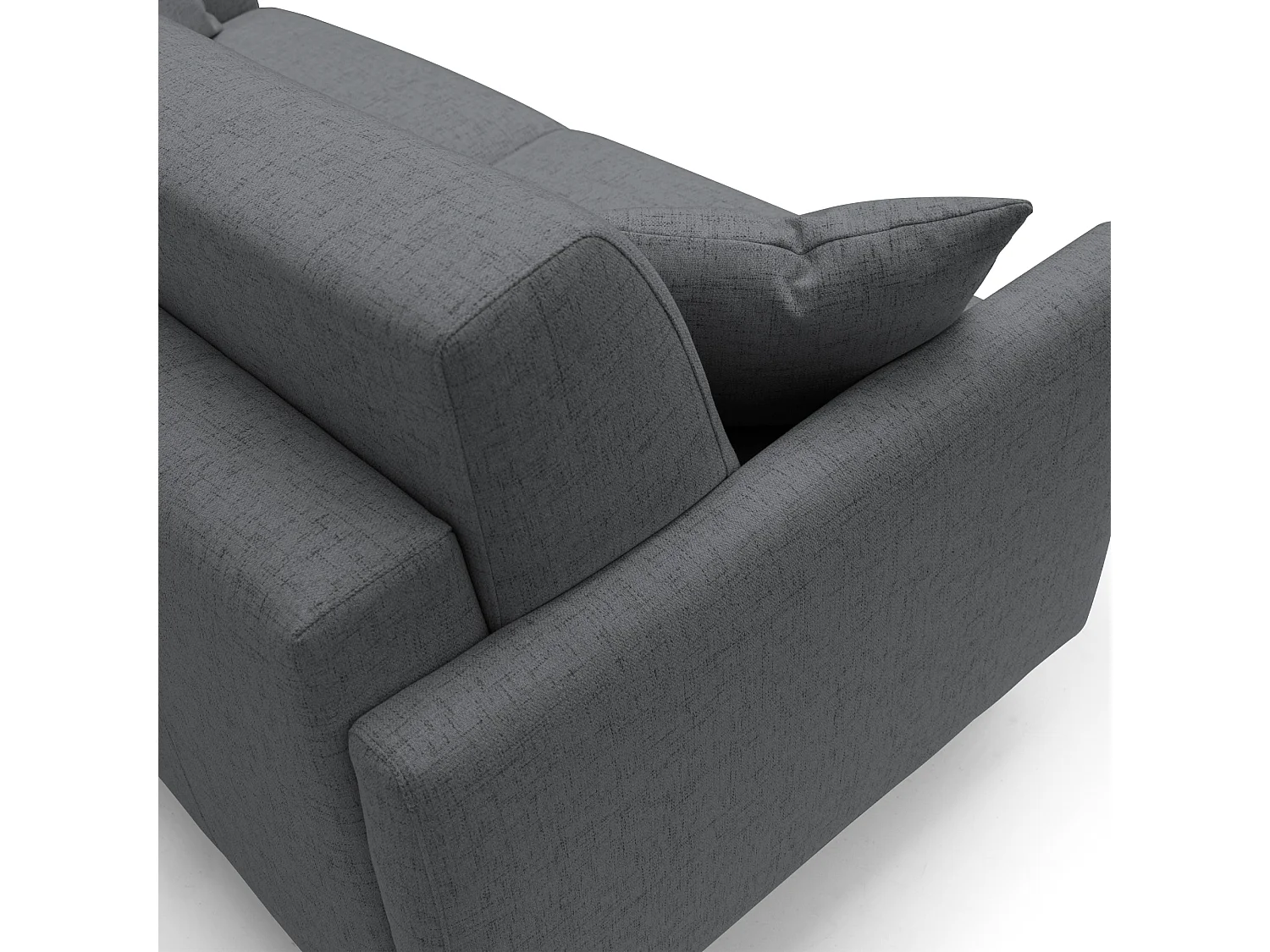 Edgar Sofá cama convertible en tela FELIS impermeable 180 cm (mat. 140x197) Antracita