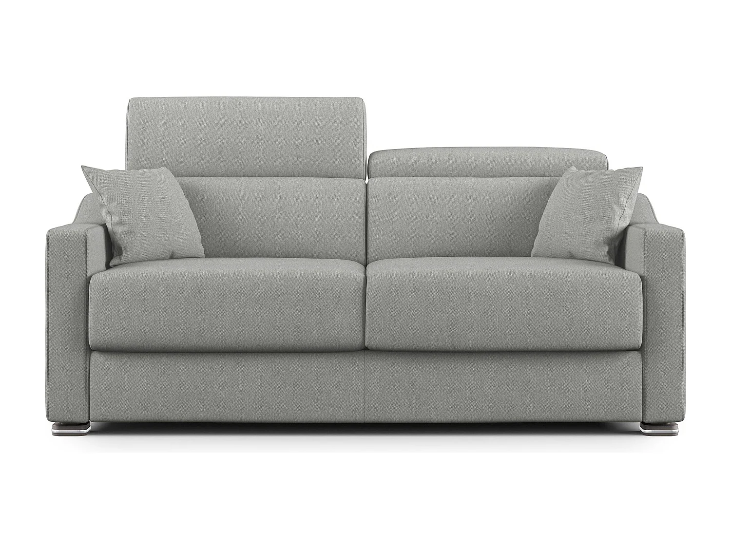 Amber Sofá cama convertible con tela desmontable 211 cm (mat. 160x197) Gris