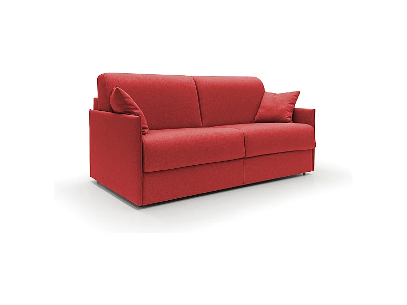 Evans Schlafsofa aus wasserfestem Stoff T13 149 cm (mat. 120x197)  rot