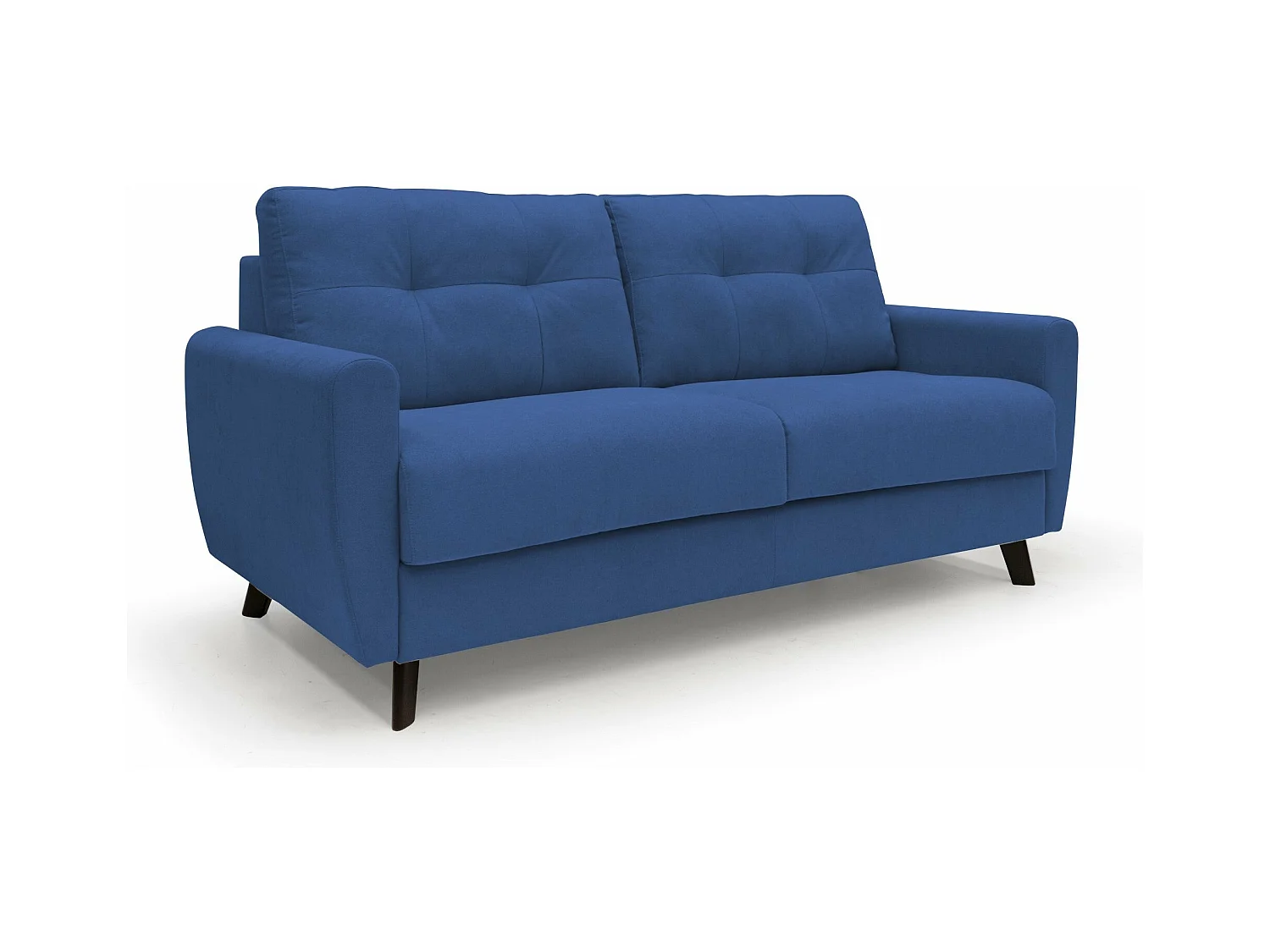 Callisto Canapé lit convertible en tissu doux imperméable T02 208 cm (mat. 160x197) bleu