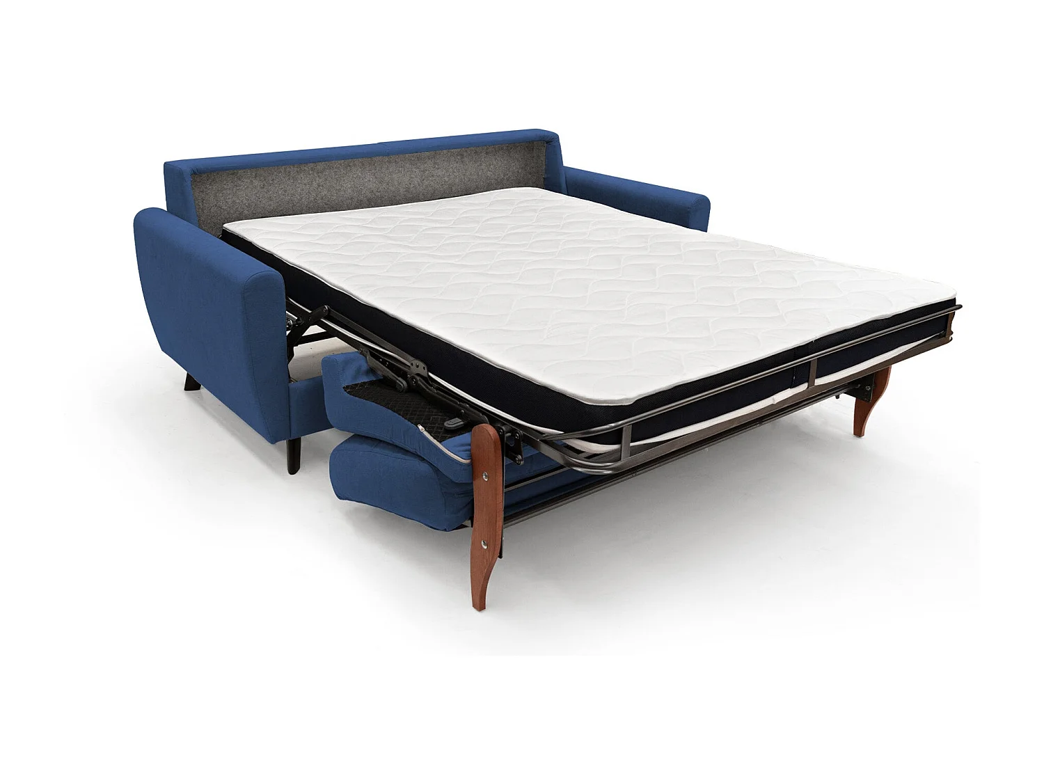 Callisto Sofá cama convertible de tela suave e impermeable 208 cm (mat. 160x197) Azul