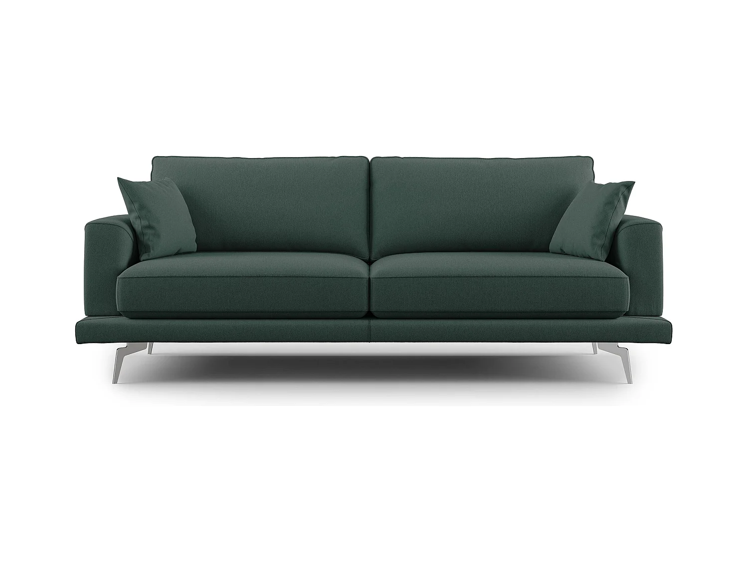 Dorian modernes Sofa aus weichem, schmutzabweisendem Stoff T05 218 cm grün