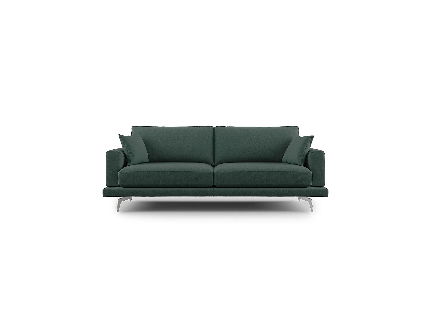 Dorian Canapé moderne en tissu doux anti-tache T05 218 cm vert