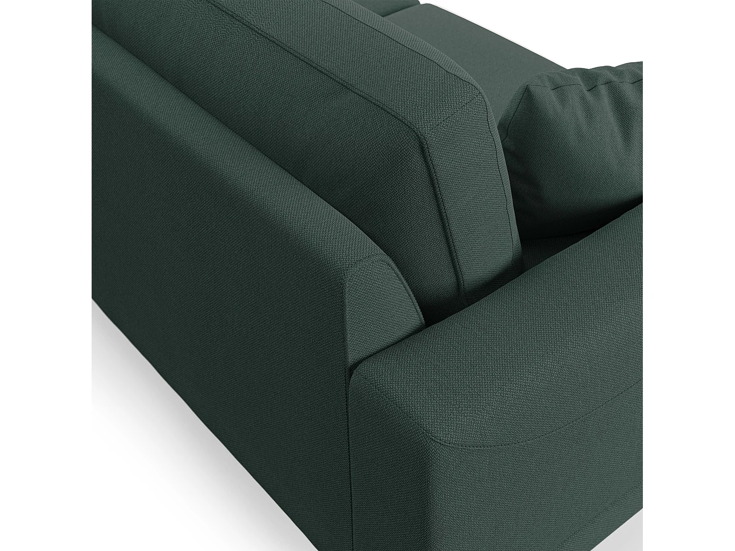 Dorian Canapé moderne en tissu doux anti-tache T05 218 cm vert