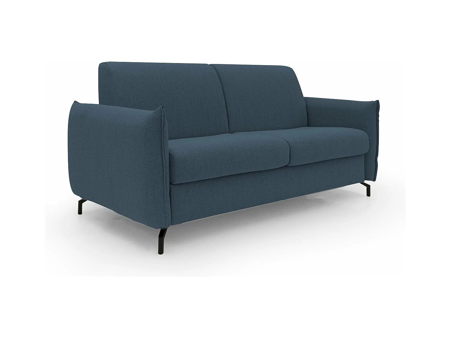 Scarlet Canapé lit convertible en tissu coton mixte imperméable T19 195 cm (mat.140x197) bleu