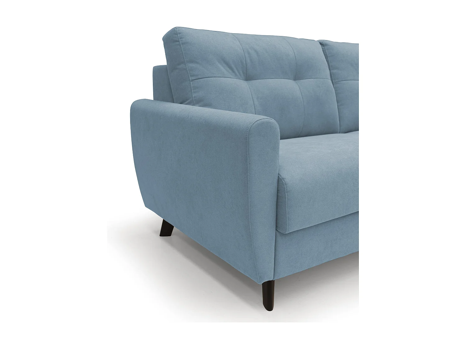 Callisto Sofá cama convertible de tela suave e impermeable 168 cm (mat. 120x197) Azul Claro