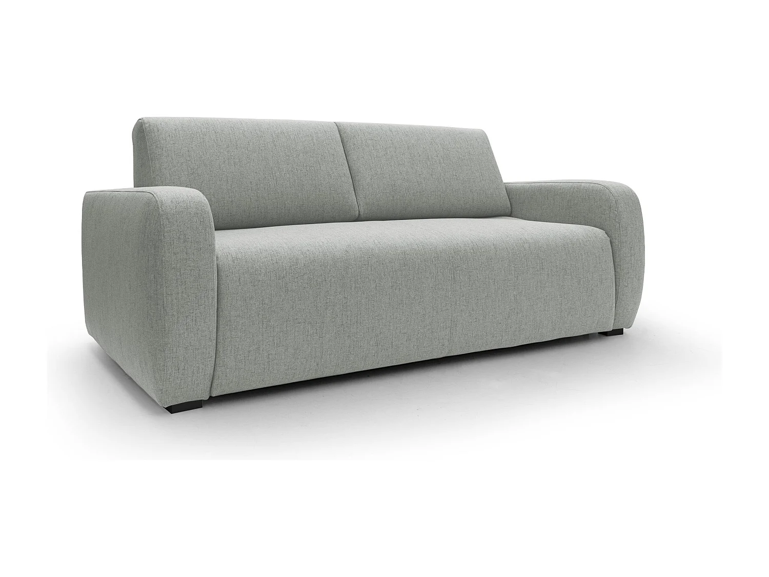 Duna Schlafsofa mit 20 cm Matratze aus wasserfestem Stoff T03 215 cm (mat. 160x197) hellgrau