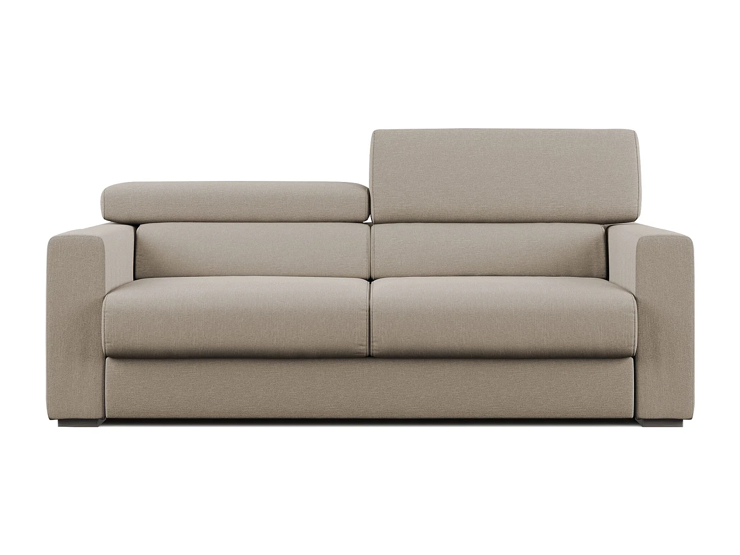 Dylan Sofa mit Bettkastenauszug aus wasserfestem, Baumwollartigem Stoff T13 188 cm beige