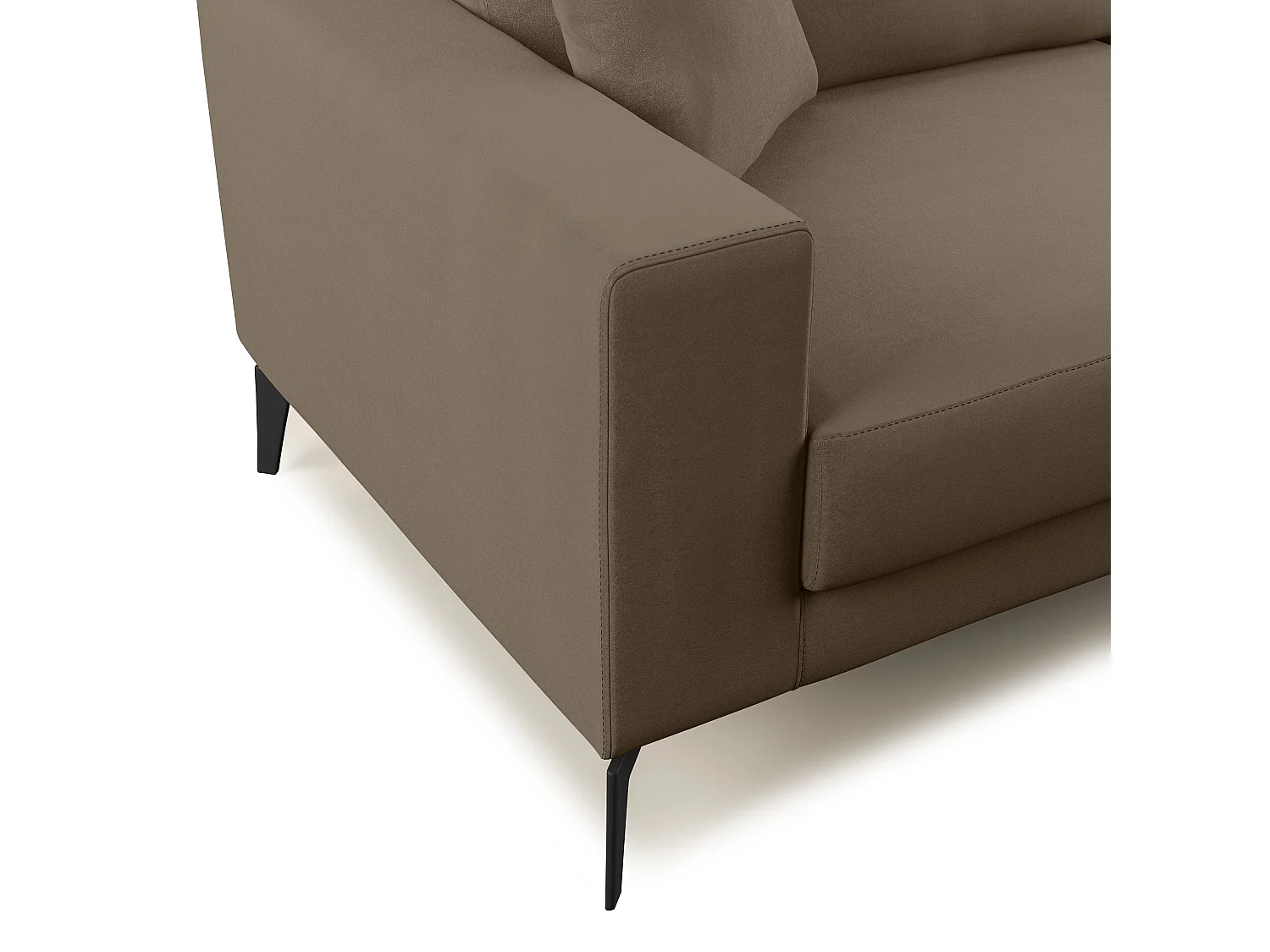 Prestige Canapé moderne en microfibre détachable T11 166 cm  brun