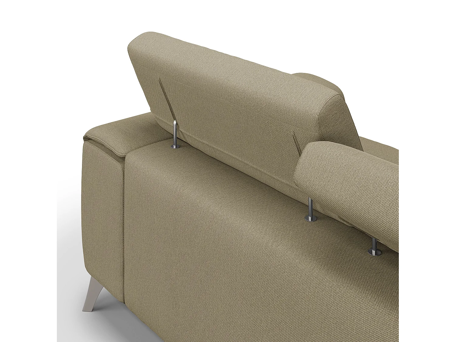 Fusion Divano con 3 sedute allungabili in tessuto smacchiabile T05 260 cm cammello