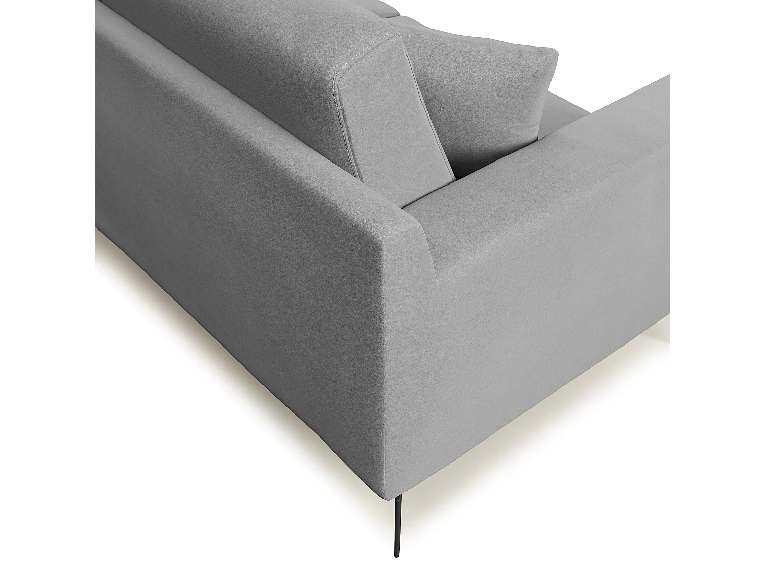 Prestige Canapé moderne en microfibre détachable T11 166 cm  gris