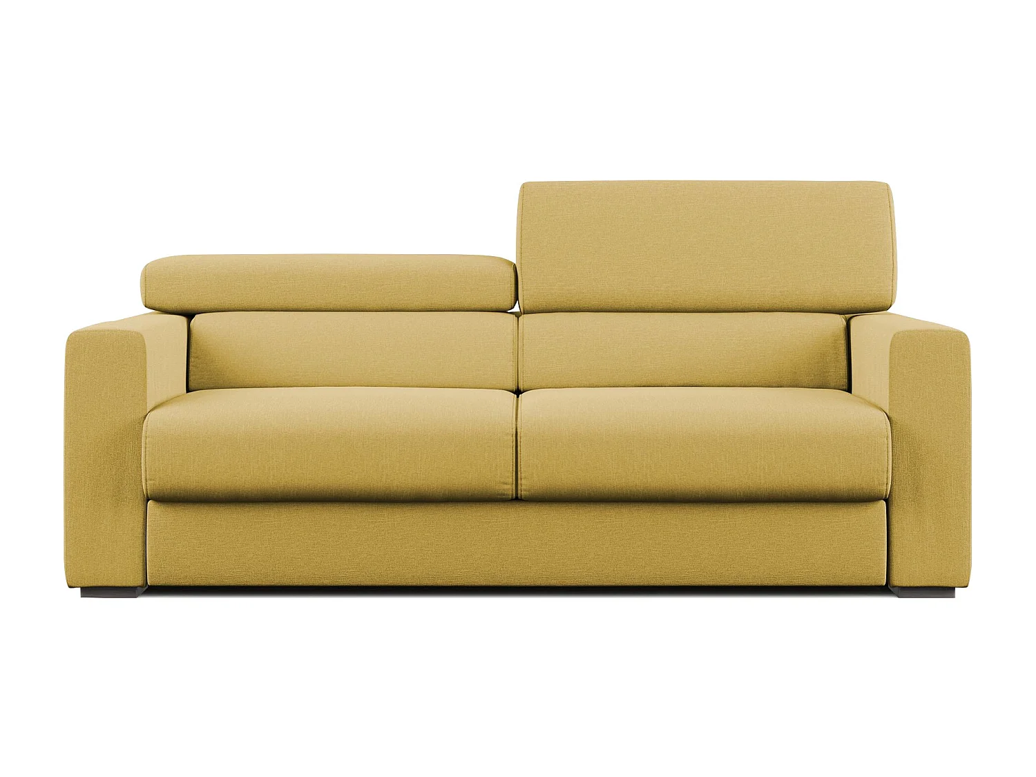 Dylan Sofa mit Bettkastenauszug aus wasserfestem, Baumwollartigem StoffT13 158 cm gelb