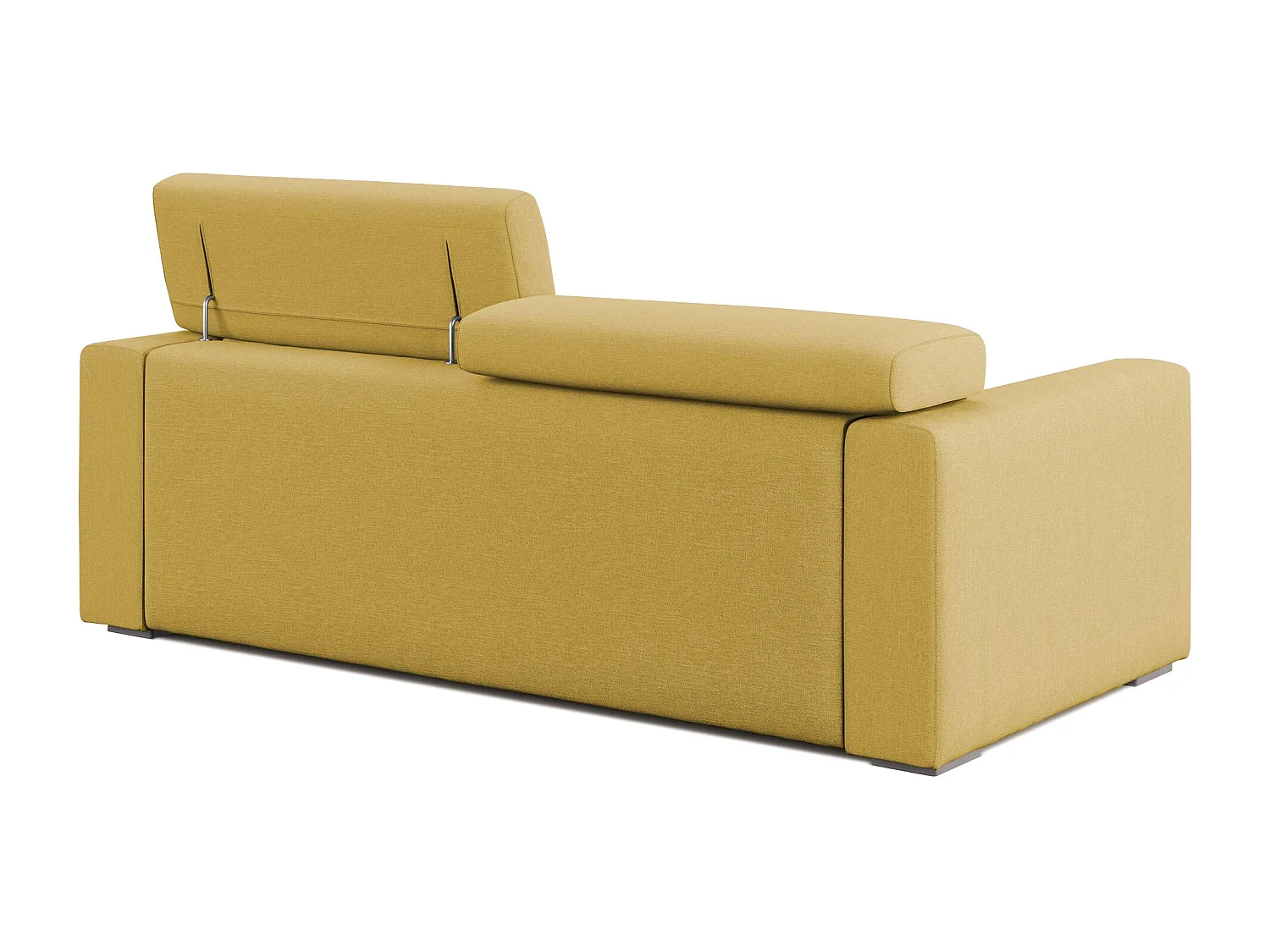 Dylan Sofa mit Bettkastenauszug aus wasserfestem, Baumwollartigem StoffT13 158 cm gelb