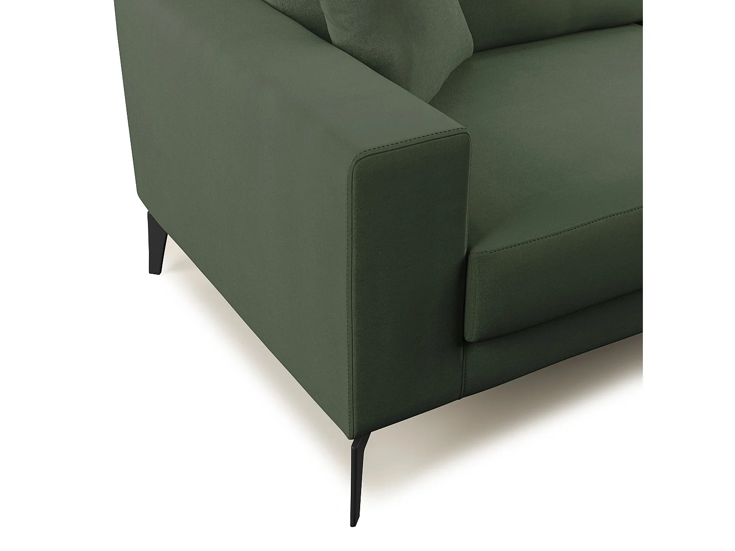 Prestige modernes Sofa aus abwaschbarer Mikrofaser T11 166 cm  grün