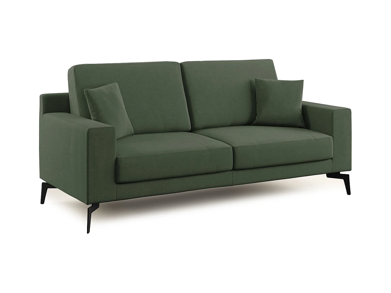 Prestige Canapé moderne en microfibre détachable T11 166 cm  vert