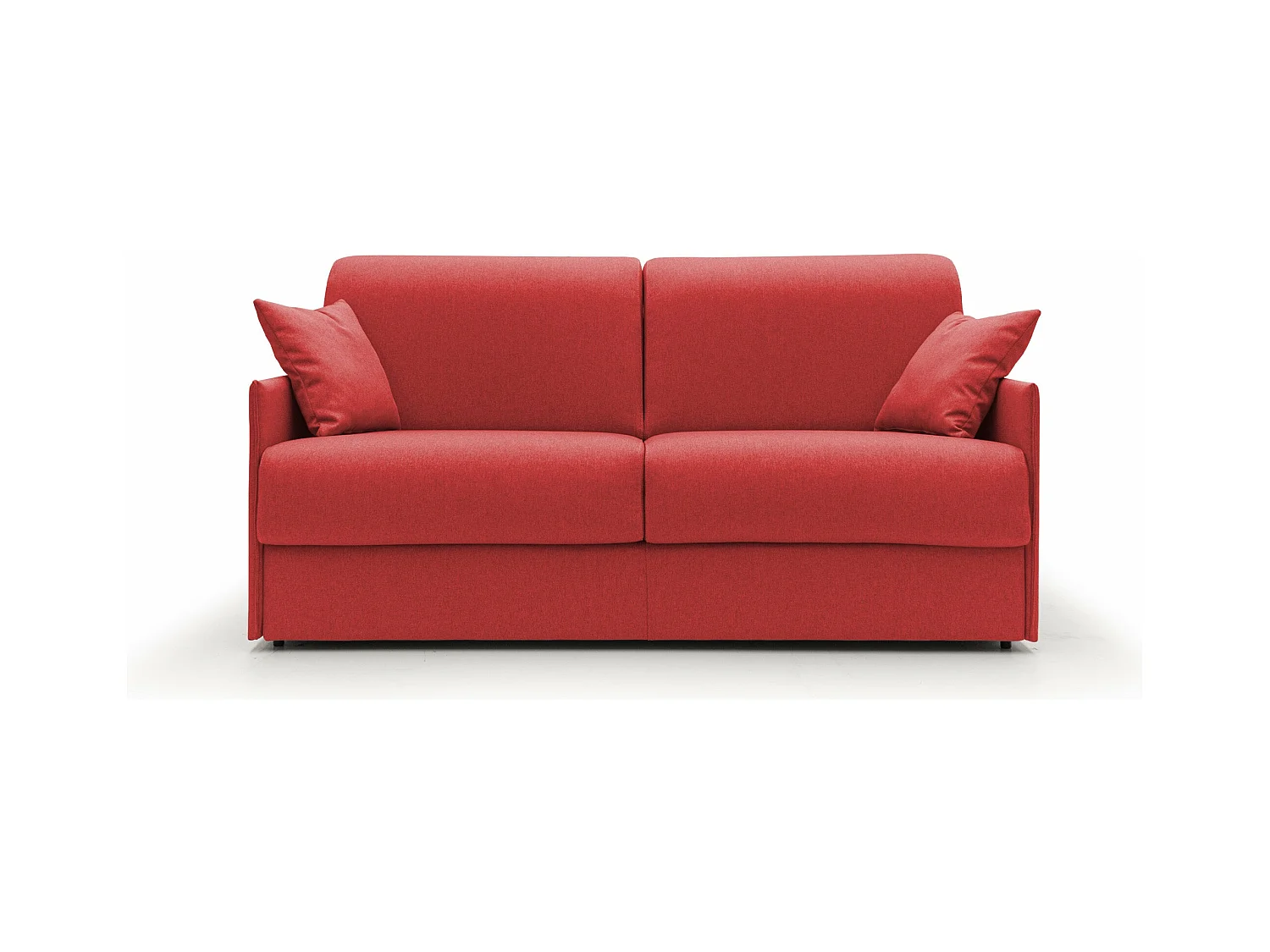 Evans Sofá cama convertible en tela impermeable 189 cm (mat. 160x197) Rojo