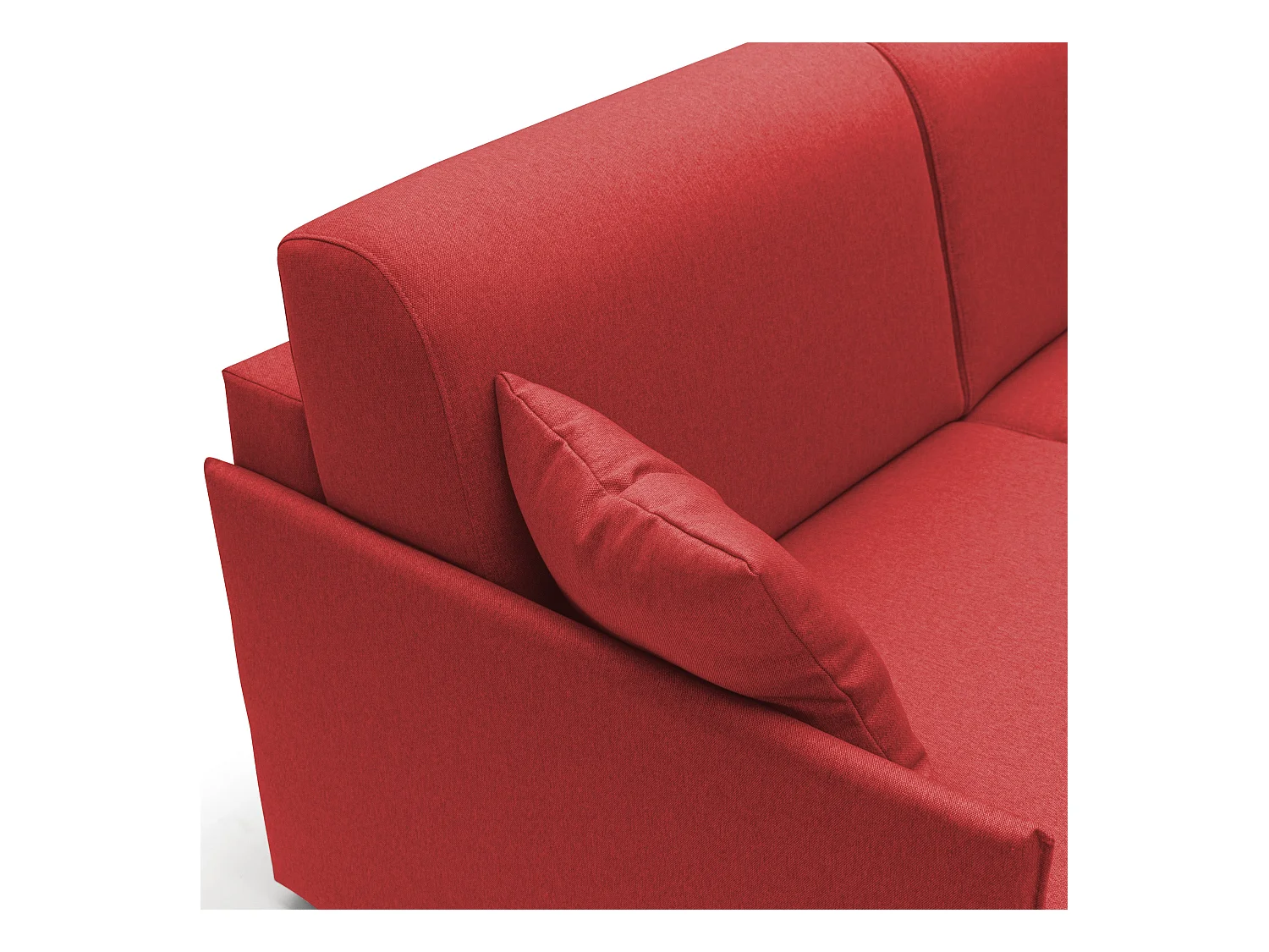 Evans Sofá cama convertible en tela impermeable 189 cm (mat. 160x197) Rojo