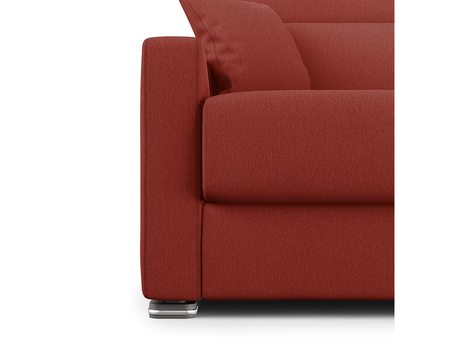 Amber Schlafsofa aus schmutzabweisendem Stoff T05 211 cm (mat. 160x197)  rot