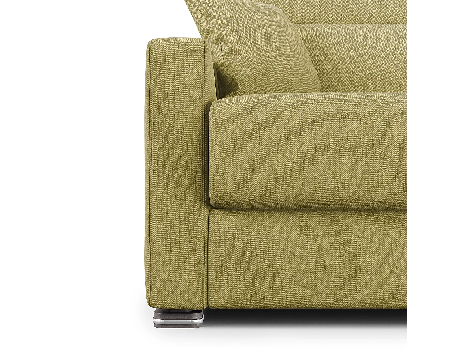 Amber Canapé lit convertible en tissu détachable T05 191 cm (mat. 140x197)  jaune