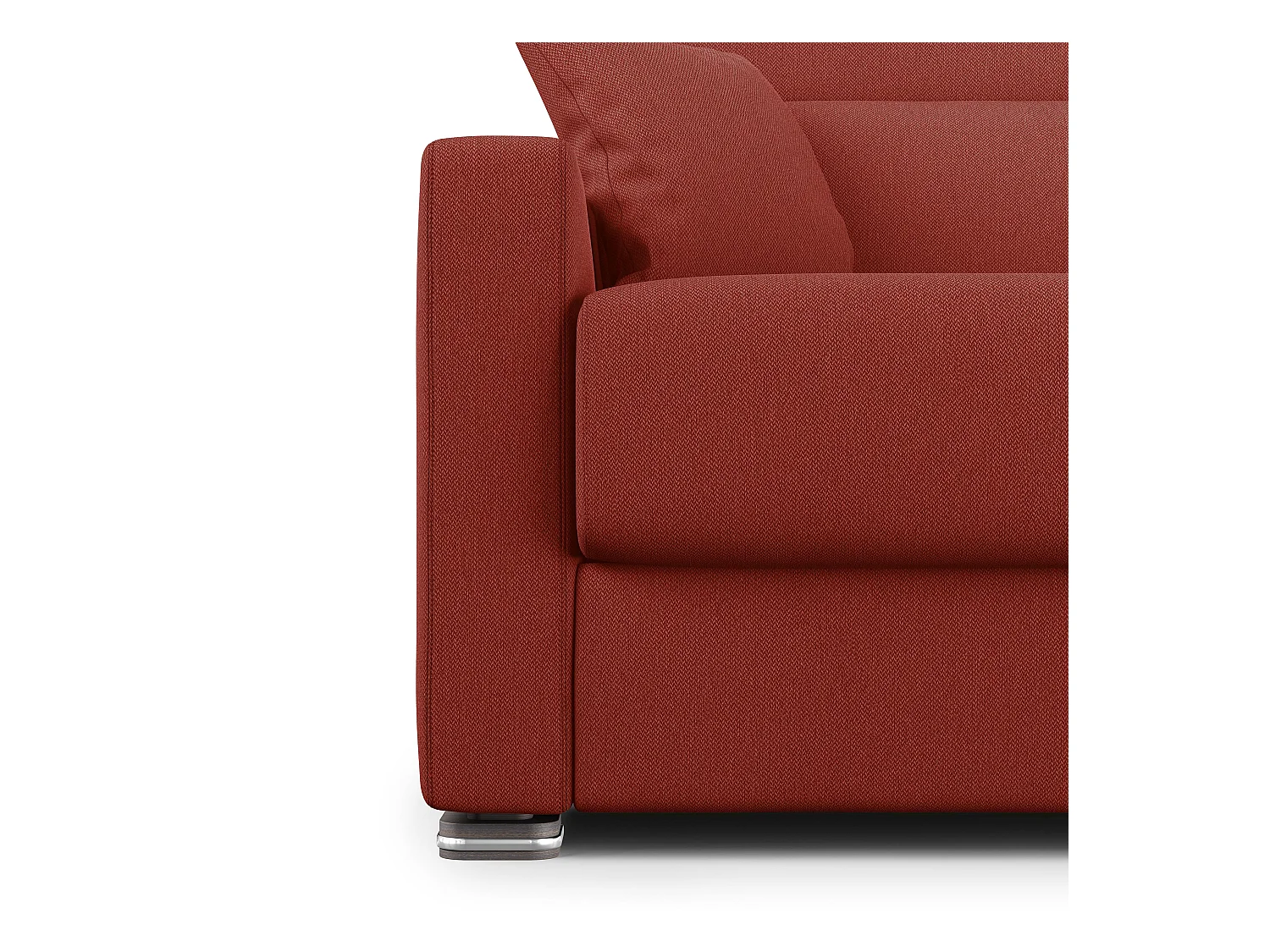 Amber Schlafsofa aus schmutzabweisendem Stoff T05 191 cm (mat. 140x197)  rot