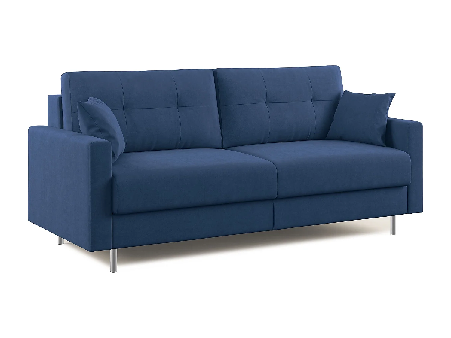 Megan Schlafsofa aus abwaschbarer Mikrofaser T11 208 cm (mat. 160x197) Blau