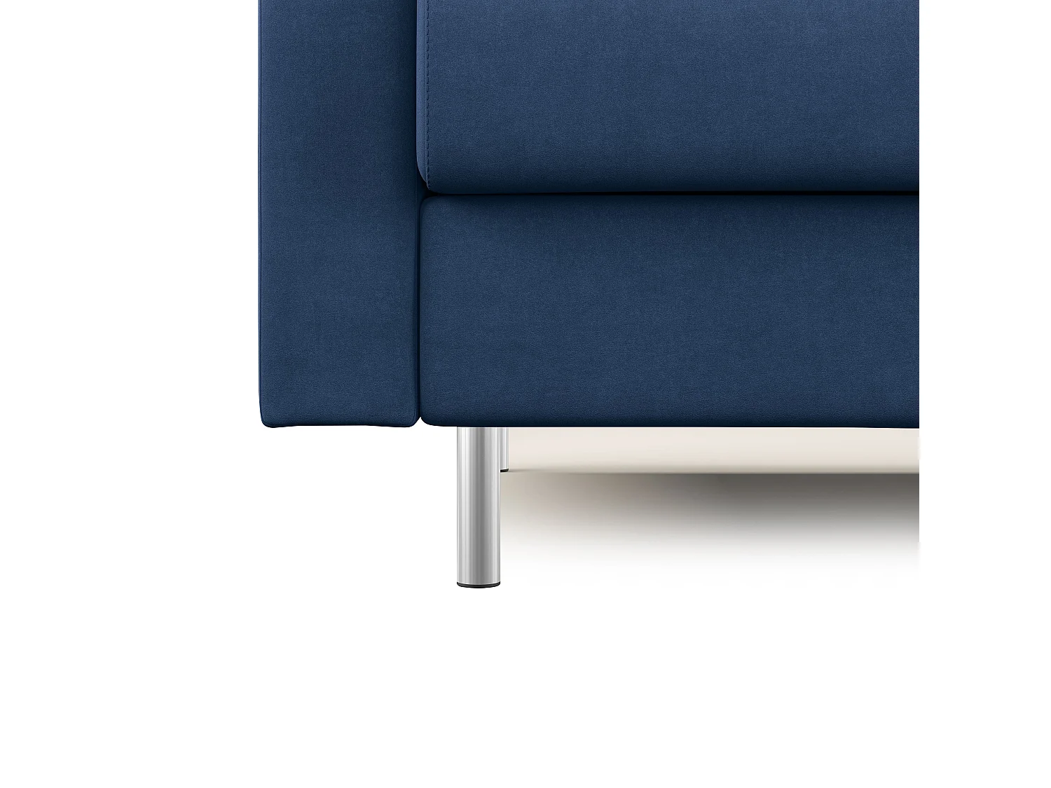 Megan Schlafsofa aus abwaschbarer Mikrofaser T11 208 cm (mat. 160x197) Blau