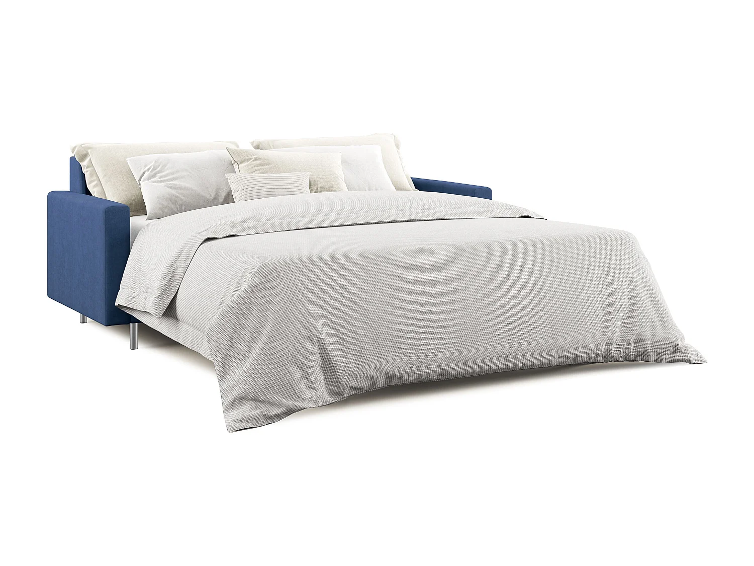 Megan Sofá convertible en microfibra extraíble 208 cm (mat. 160x197) Azul