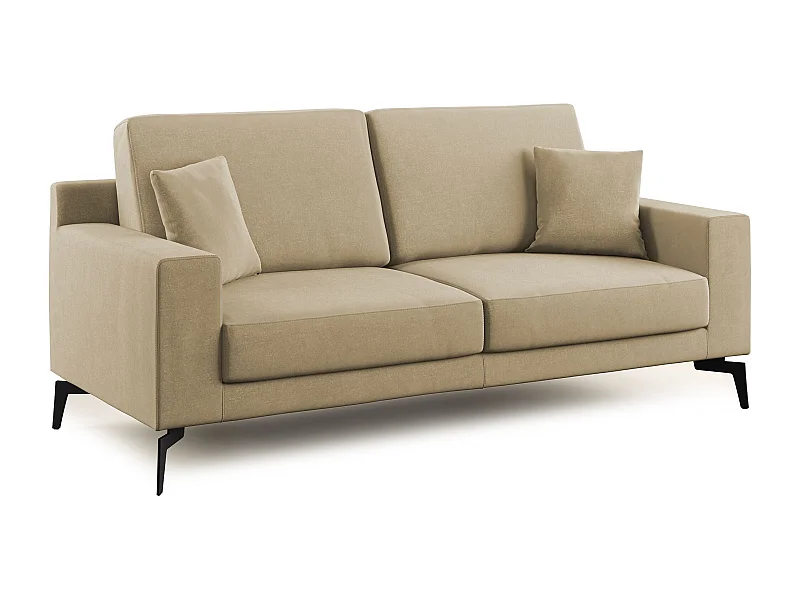 Prestige modernes Sofa aus abwaschbarer Mikrofaser T11 146 cm  beige