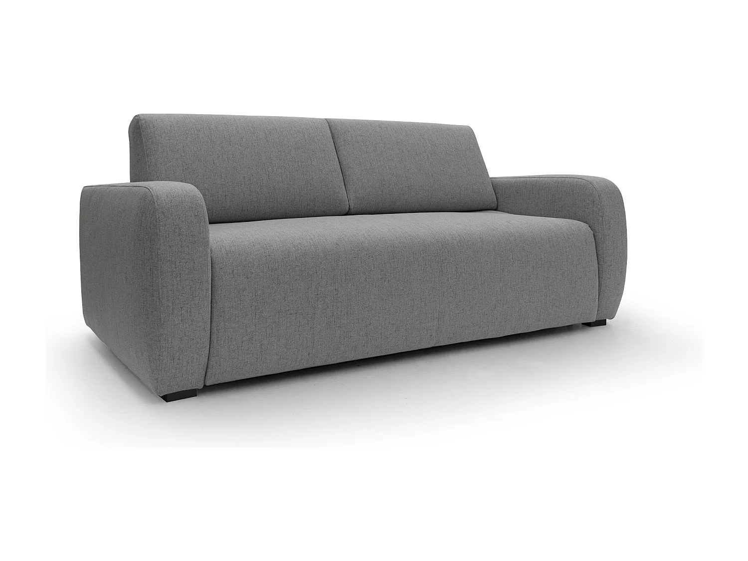 Duna Schlafsofa mit 20 cm Matratze aus wasserfestem Stoff T03 195 cm (mat. 140x197) grau