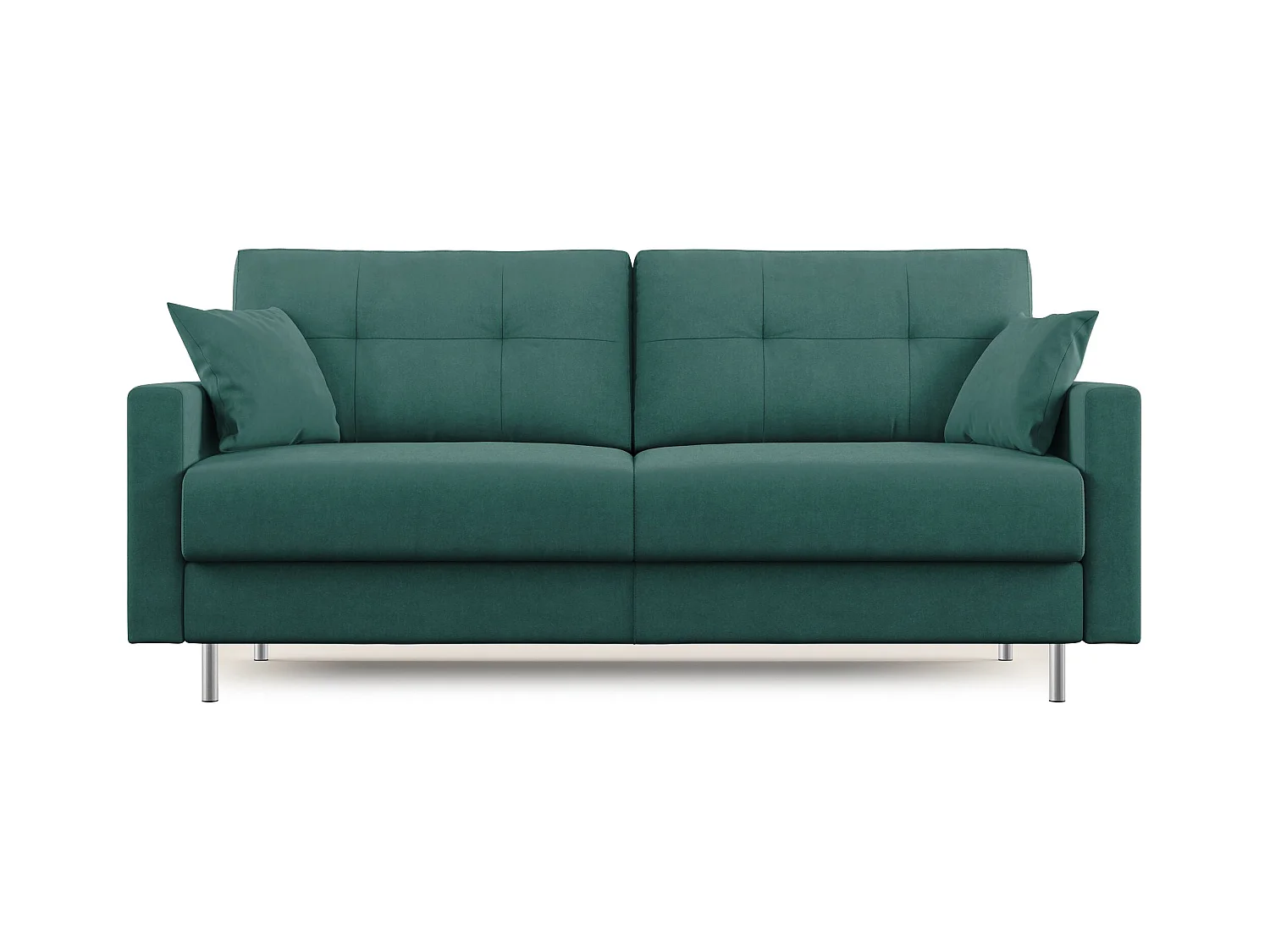 Megan Sofá convertible en microfibra extraíble 188 cm (mat. 140x197) Verde/ Gris