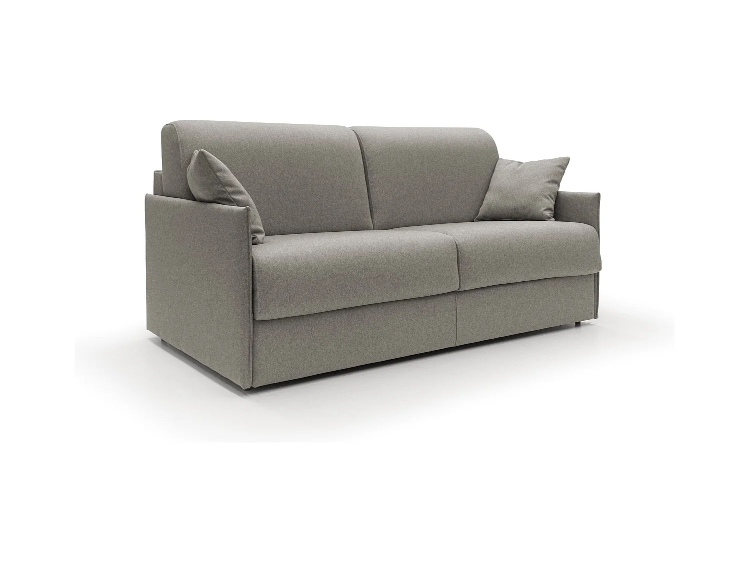 Evans Canapé lit convertible en tissu imperméable T13 169 cm (mat. 140x197)  taupe