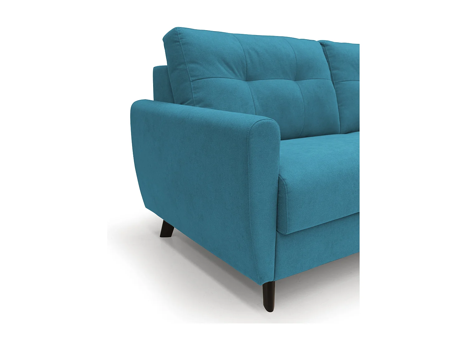 Callisto Sofá cama convertible de tela suave e impermeable 168 cm (mat. 120x197) Azul Claro