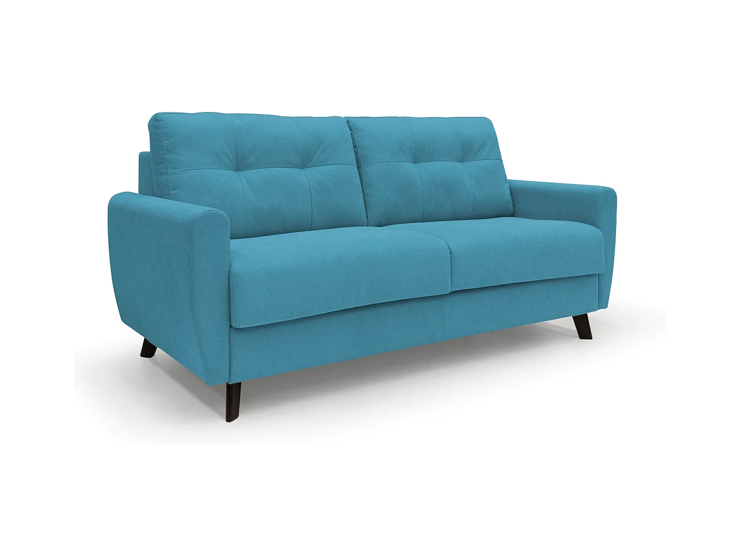 Callisto Canapé lit convertible en tissu doux imperméable T02 168 cm (mat. 120x197) bleu ciel