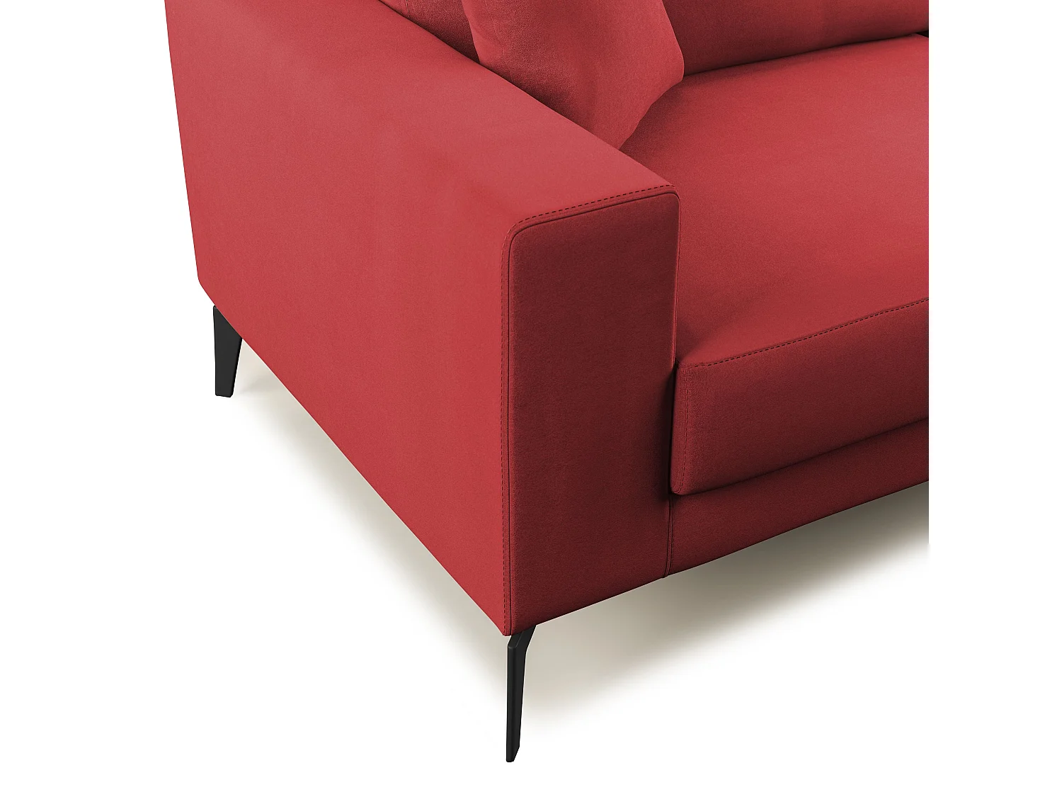 Prestige Sofá moderno en microfibra desmontable 186 cm Rojo